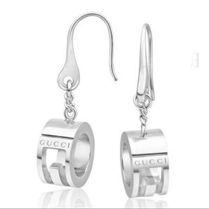 🎅🏻🎄AUTHENTIC GUCCI G Earrings Sterling Silver